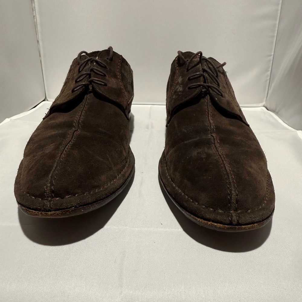Mezlan Dark Brown Suede Oxfords